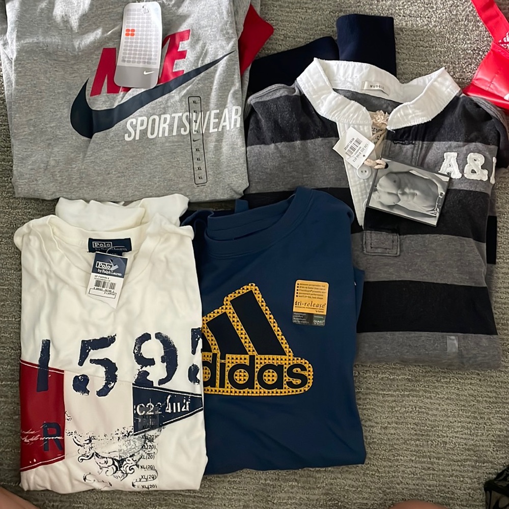 Lot NWT-name brand shirts size l/xl